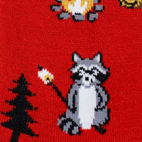 Sock it to Me "I Need S'more Raccoons" Wool Crew Socks