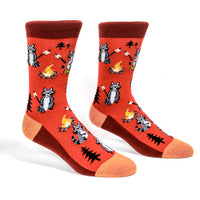 Sock it to Me "I Need S'more Raccoons" Wool Crew Socks