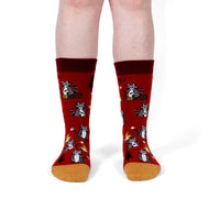 Sock it to Me "I Need S'more Raccoons" Wool Crew Socks
