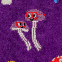 Sock it to Me "Happy Shrooms" Wool Crew Socks