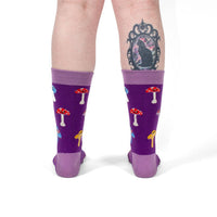 Sock it to Me "Happy Shrooms" Wool Crew Socks