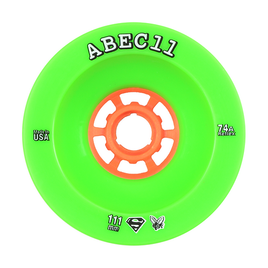 ABEC 11 Wheels SuperFly 111mm 74a Green 4 Pack