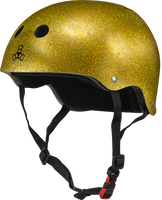 Triple 8 THE Certified Helmet SS Gold Glitter