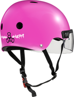 Triple 8 THE VISOR Certified Helmet SS Pink Glossy