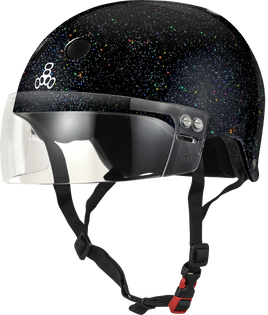 Triple 8 THE VISOR Certified Helmet SS Black Glitter