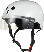 Triple 8 THE VISOR Certified Helmet SS White Glossy