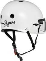 Triple 8 THE VISOR Certified Helmet SS White Glossy