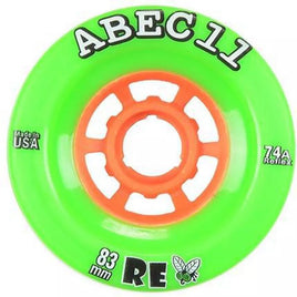 ABEC 11 Wheels Refly 83mm 74a Lime 4 Pack