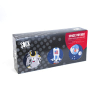 Sock it to Me Space Voyage Gift Box Set styles: One Giant Leap, 3, 2, 1, Lift Off and Planets Mens Crew