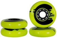 Undercover Wheels Cosmic Rosche Yellow 80mm 86a 4 Pack