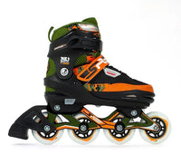 SFR Pixel Inline Skates Green Orange Adjustable