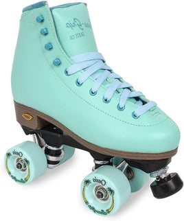 Suregrip Fame Outdoor Roller Skates Blue Dream Aqua with Motion Wheels