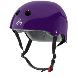 Triple 8 THE Certified Helmet SS Purple Gloss