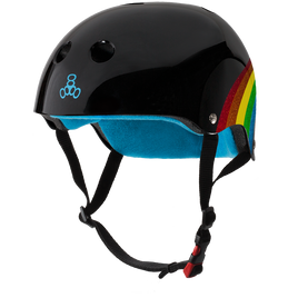 Triple 8 THE Certified Helmet SS Rainbow Sparkle Black