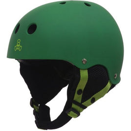 Triple 8 O'School Audio Snow Helmet Kelly Green Gloss