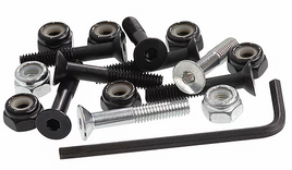 Enuff 1" ALLEN KEY DECK BOLT SET of 8