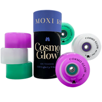 Moxi Cosmo Glow Wheels 62mm 80a 4 Pack