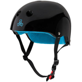 Triple 8 THE Certified Helmet SS Black Gloss