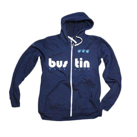 Bustin Boards Zipper Hoodie Blue