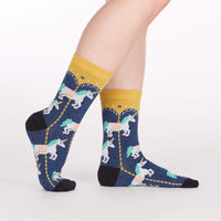 Sock it to Me Carousel Womens Crew Socks