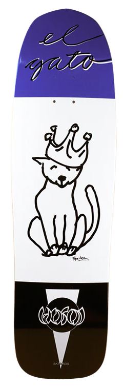 Hosoi Skateboards EL Gato Crown Deck - 9"x32.75"