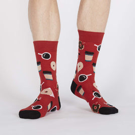 Sock it to Me Coffee Break Mens Crew Socks