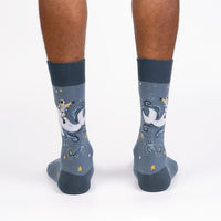 Sock it to Me Cosmic Cetacean Mens Crew Socks