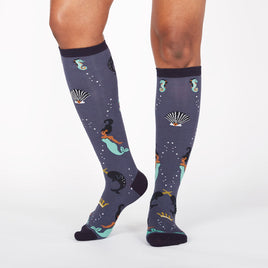 Sock it to Me Deep Sea Queen Knee High Socks