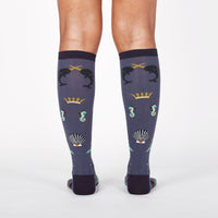 Sock it to Me Deep Sea Queen Knee High Socks