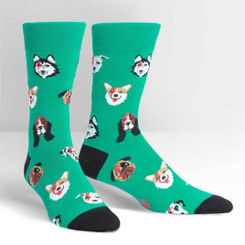 Sock it to Me Dog's of Rock Mens Crew Socks