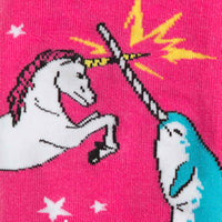 Sock it to Me Unicorn vs Narwhal Knee High Socks