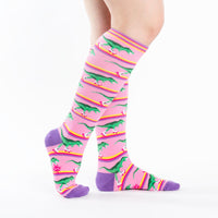 Sock it to Me Rawr-ler Rink Knee High Socks