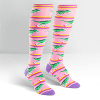 Sock it to Me Rawr-ler Rink Knee High Socks