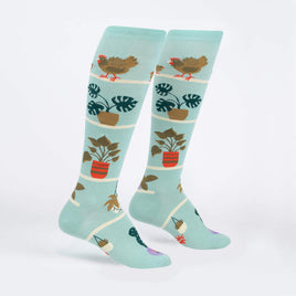 Sock it to Me Hen and Chicks Knee High Socks