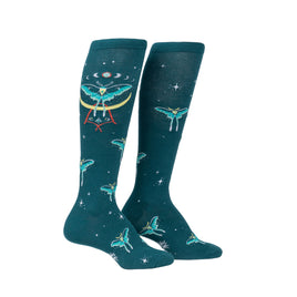 Sock it to Me Mystic Moth Knee High Socks