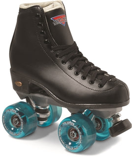 Suregrip Fame Outdoor Roller Skates Black with Motion/Boardwalk Wheels