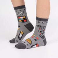 Sock it to Me Genius At Work Junior Crew Socks