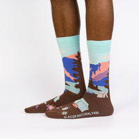 Sock it to Me Glacier National Park Mens Crew Socks