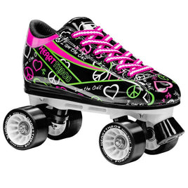 RDS Pacer Heart Throb Black Roller Skates