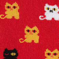 Sock it to Me Winking Cat Youth Crew Socks