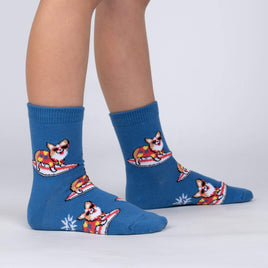 Sock it to Me Corgi-bunga! Junior Crew Socks