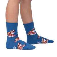 Sock it to Me Corgi-bunga! Junior Crew Socks