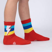 Sock it to Me Super Kids Red Junior Crew Socks