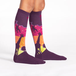 Sock it to Me Sunset Safari Youth Knee High Socks