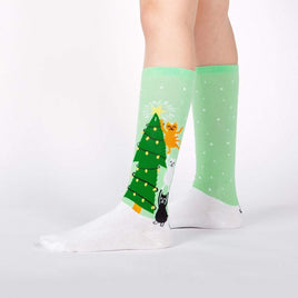 Sock it to Me Naughty or Nice? Junior Knee High Socks