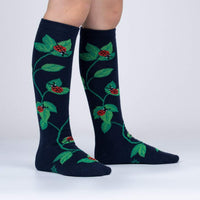 Sock it to Me Luck be a Lady Bug Junior Knee High Socks