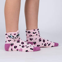 Sock it to Me Check Meowt Junior Turn Cuff Crew Socks