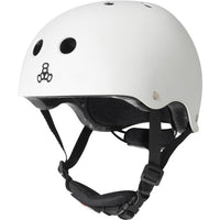 Triple 8 Lil 8 Certified Youth Helmet White Gloss