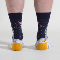 Sock it to Me One Giant Leap Mens Crew Socks