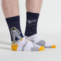 Sock it to Me One Giant Leap Mens Crew Socks